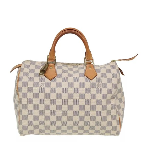LOUIS VUITTON Damier Azur Speedy 30 Hand Bag - Picture 2 of 16